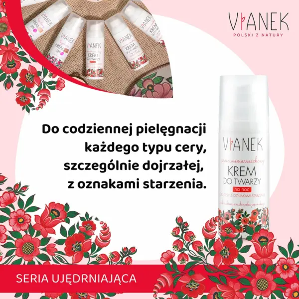 VIANEK Przeciwzmarszczkowy krem do twarzy na noc – zdjęcie 2
