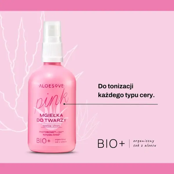 ALOESOVE PINK Mgiełka do twarzy – zdjęcie 2