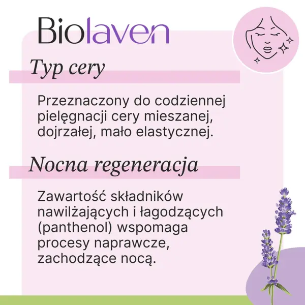 BIOLAVEN Krem do twarzy na noc – zdjęcie 2