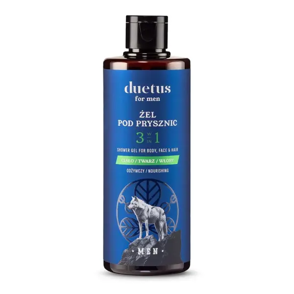 DUETUS FOR MEN Żel pod prysznic 3w1 odżywczy