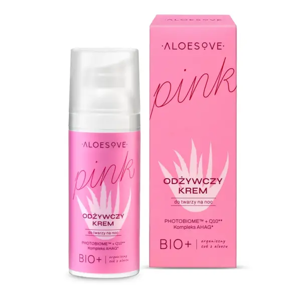 ALOESOVE PINK Krem odżywczy do twarzy na noc