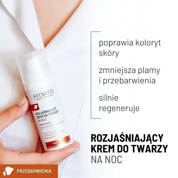 SYLVECO DERMO Krem rozjaśniający do twarzy na noc – zdjęcie 2