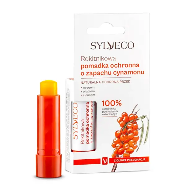 SYLVECO Rokitnikowa pomadka ochronna o zapachu cynamonu