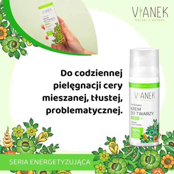 VIANEK Normalizujący krem do twarzy na dzień – zdjęcie 2