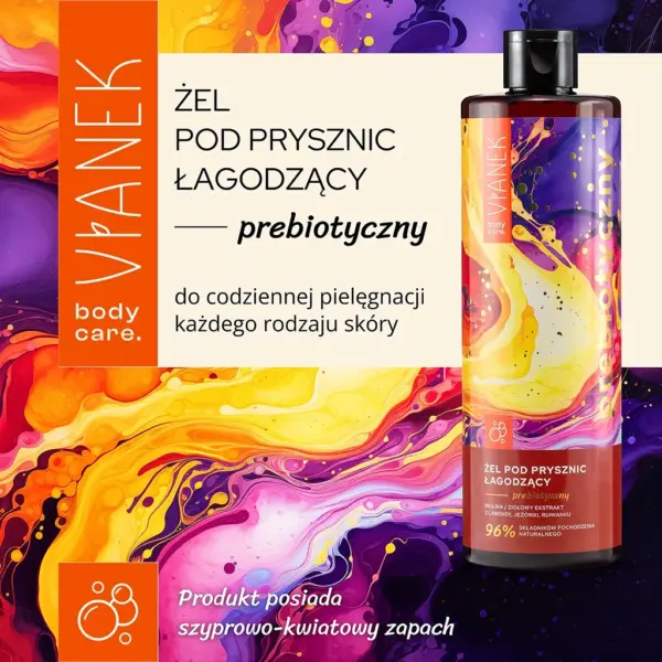 VIANEK Prebiotyczny żel pod prysznic łagodzący – zdjęcie 2