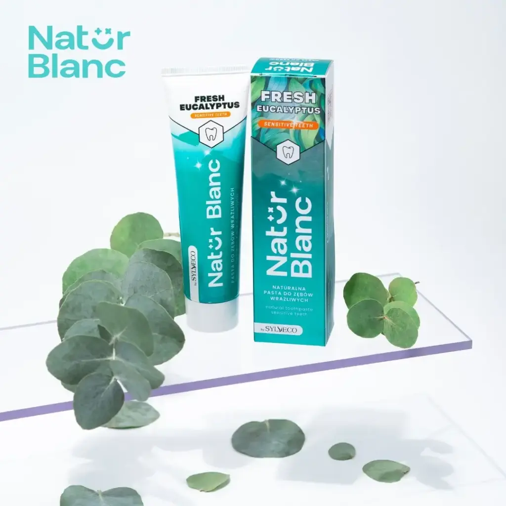 SYLVECO Natur Blanc Pasta do zębów FRESH EUCALYPTUS do wrażliwych zębów – Orzeźwiający zapach