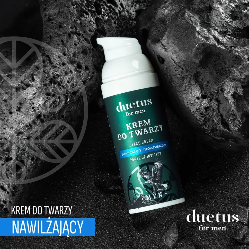 DUETUS FOR MEN Krem do twarzy nawilżający – Moc wolności, siła pielęgnacji