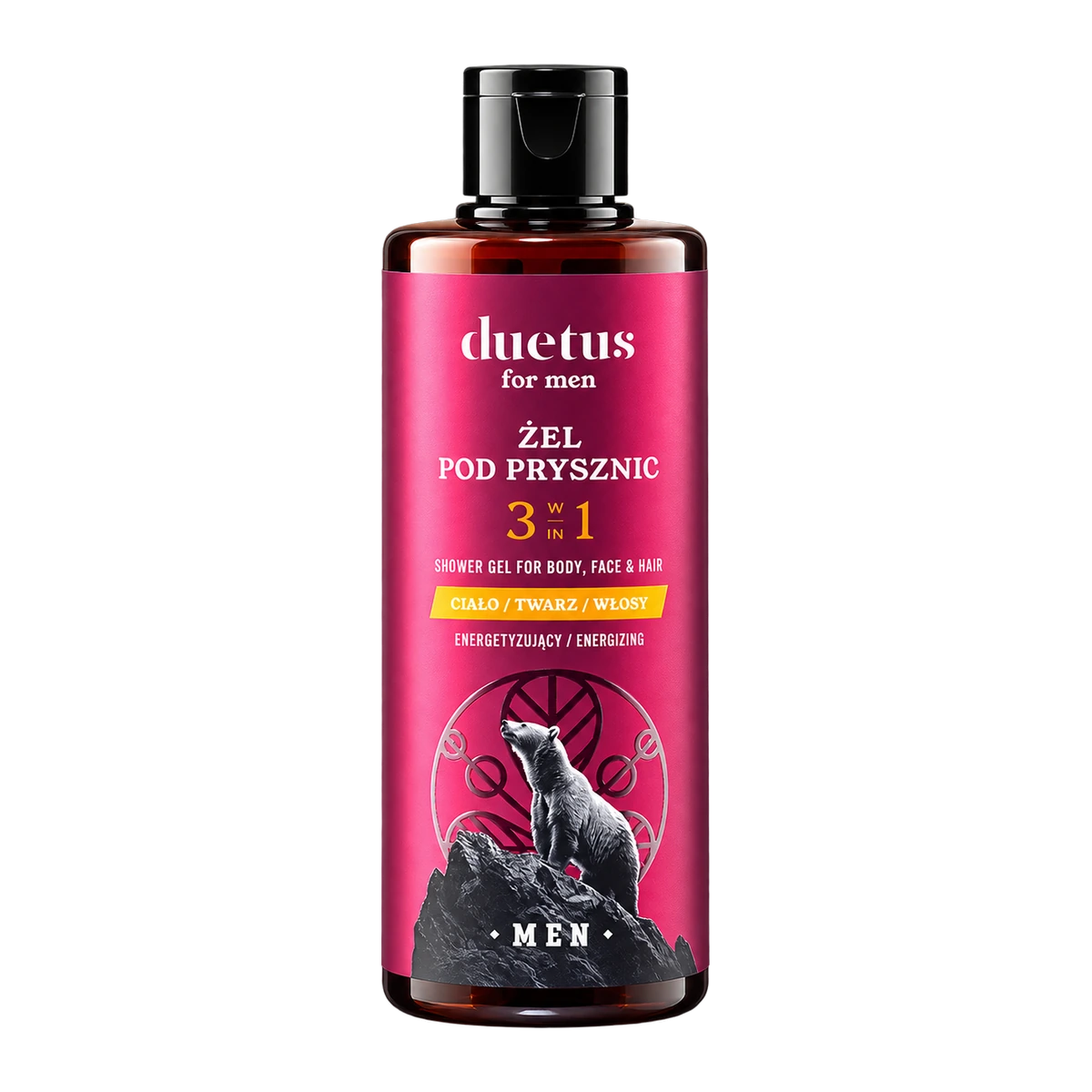 DUETUS FOR MEN Żel pod prysznic 3w1 energetyzujący