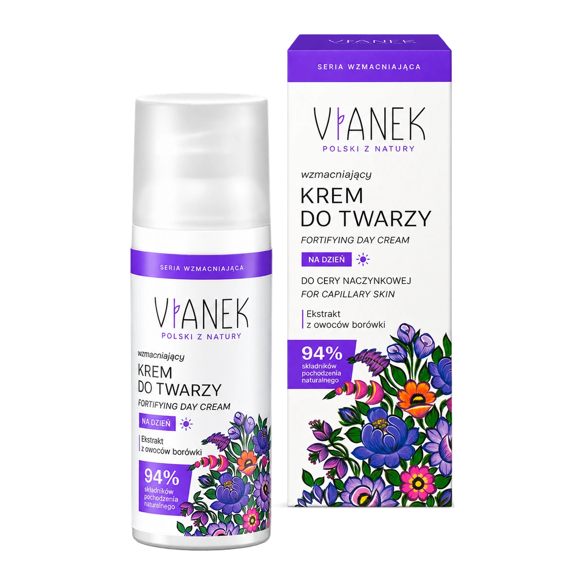 VIANEK Wzmacniający krem do twarzy na dzień