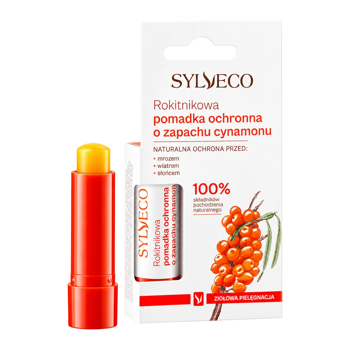 SYLVECO Rokitnikowa pomadka ochronna o zapachu cynamonu