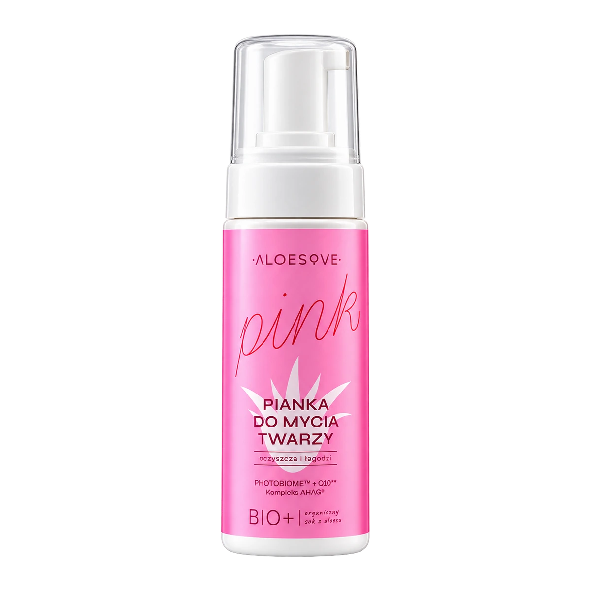 ALOESOVE PINK Pianka myjąca do twarzy