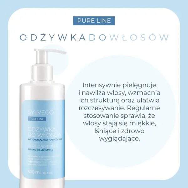 SYLVECO PURE LINE Odżywka do włosów wzmacniająco-nawilżająca – zdjęcie 2