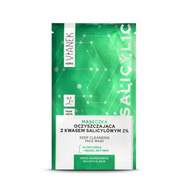 VIANEK HERO KWAS SALICYLOWY Maseczka oczyszczająca z kwasem salicylowym saszetka 10 ml