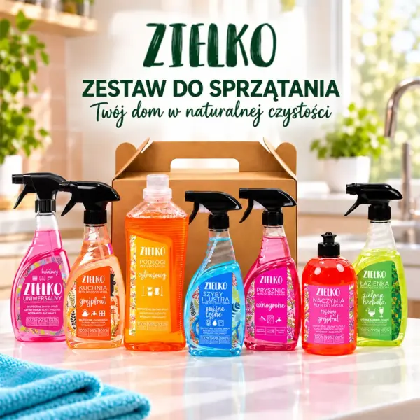 ZIELKO zestaw do sprzątania kolor – zdjęcie 2